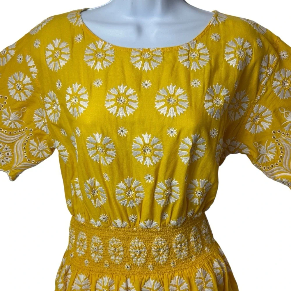 Tory Burch Floral Embroidered Mini Summer Dress Special Occasion‎ Garden 2